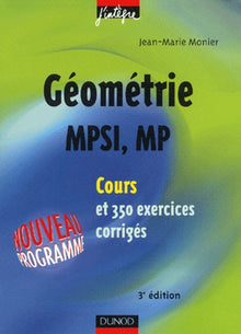 Cours de mathématiques - Géométrie MPSI-MP