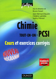 Chimie Tout-en-un 1ère année PCSI: Cours et exercices corrigés