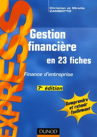 Gestion financière: En 23 fiches