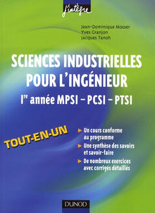 Sciences industrielles pour l'ingénieur 1re année MPSI-PCSI-PTSI