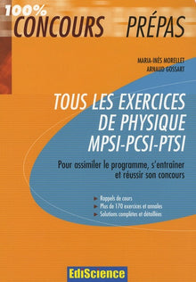 Tous les exercices de physique MPSI-PCSI-PTSI