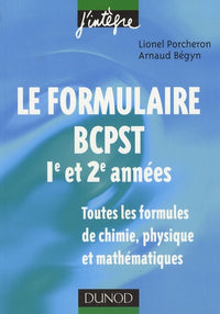 Le formulaire BCPST 1re et 2e années