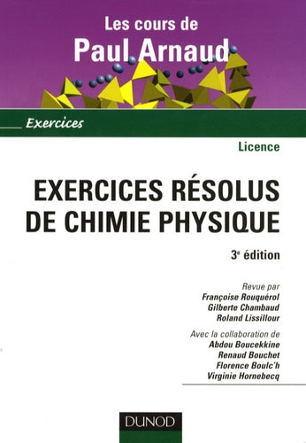 Exercices résolus de chimie physique