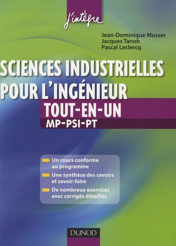Sciences industrielles pour l'ingénieur tout-en-un MP-PSI-PT