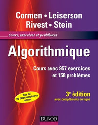 Algorithmique - 3ème édition - Cours avec 957 exercices et 158 problèmes