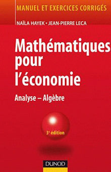 Mathématiques pour l'économie