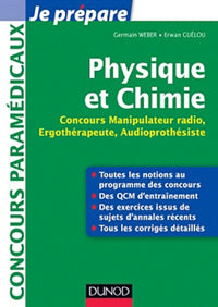 Physique et Chimie: Concours Manipulateur radio, Ergothérapeute, Audioprothésiste