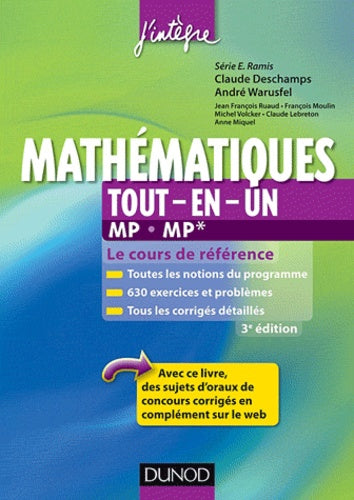 Mathématiques tout-en-un MP: Le cours de référence