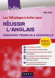 Les 100 pièges à éviter pour réussir l'anglais: Concours Tremplin et Passerelle