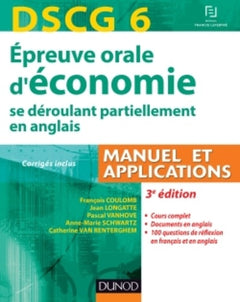 DSCG 6 Epreuve orale d'économie se déroulant partiellement en anglais