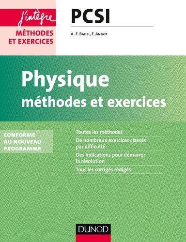 Physique Méthodes et exercices PCSI - 2e éd. - Conforme au nouveau programme