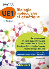 Biologie moléculaire-génétique UE1 PACES - 4e éd.