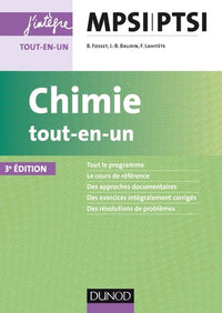 Chimie tout-en-un MPSI-PTSI