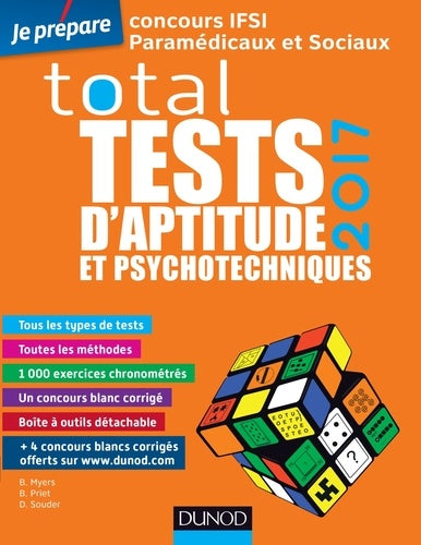 Total tests d'aptitude et psychotechniques: Concours IFSI paramédicaux et sociaux