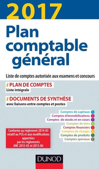 Plan comptable général: Liste de comptes autorisée aux examens et concours