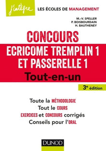 Concours Écricome Tremplin 1 et Passerelle 1 - 3e éd. - Tout-en-un: Tout-en-un