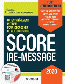 Score IAE-Message - 2020: Tout l'entraînement