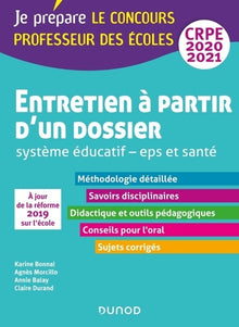 Entretien à partir d'un dossier - Système éducatif - EPS et Santé - CRPE