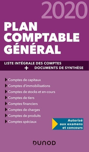Plan comptable général 2020 - Plan de comptes & documents de synthèse