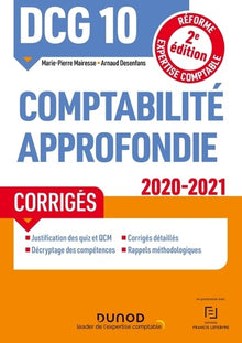 DCG 10 Comptabilité approfondie - Corrigés - 2020-2021