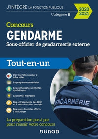 Concours Gendarme - Sous-officier de gendarmerie externe - 2020/2021- Tout-en-un