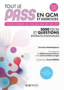 Tout le PASS en QCM et exercices 2020-2021