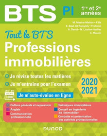 Tout le BTS Professions immobilières - 2020-2021 - 1re et 2e années