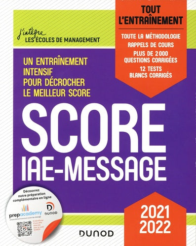 Score IAE-Message - Tout l'entraînement - 2021-2022: Tout l'entraînement