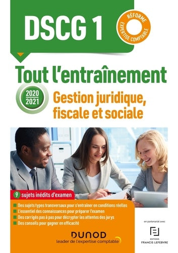 DSCG 1 - Gestion juridique, fiscale et sociale 2020/2021 - Tout l'entraînement