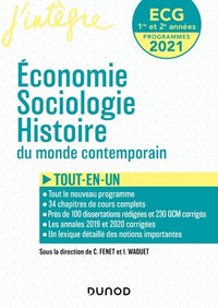 ECG 1 et 2 - Economie, Sociologie, Histoire du monde contemporain - Tout-en-un