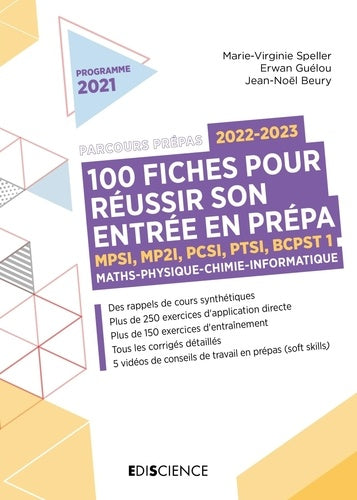 100 fiches pour réussir son entrée en prépa 2022-2023