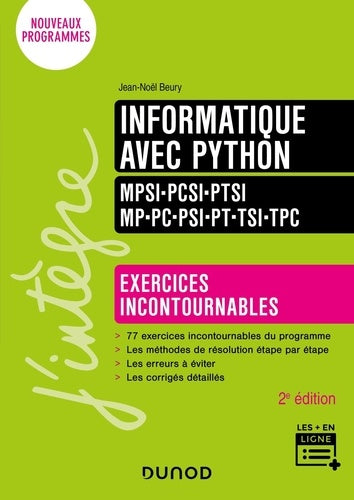 Informatique avec Python - Exercices incontournables