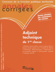 Adjoint technique de 1ere classe