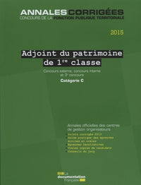 Adjoint du patrimoine de 1re classe 2015 - ac n°53