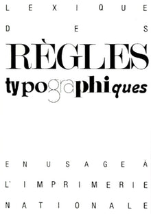 Lexique des règles typographiques