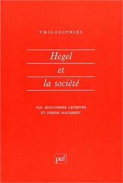 hegel et la société