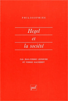 hegel et la société