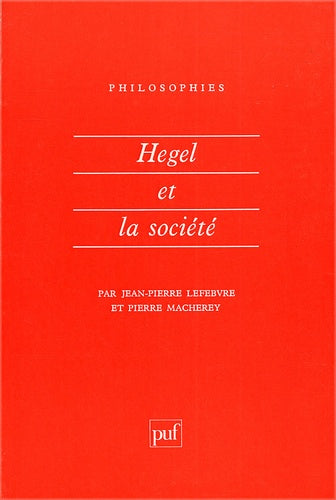 hegel et la société