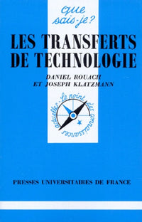 Les transferts de technologie, 1re édition