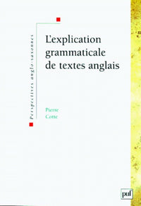 L'explication grammaticale de textes anglais