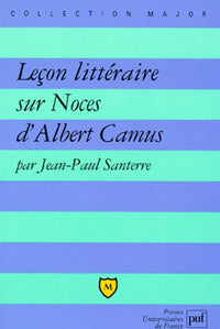 Leçon littéraire sur Noces
