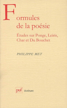 Formules de la poésie