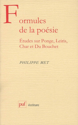Formules de la poésie