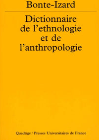 Dictionnaire de l'ethnologie et de l'anthropologie