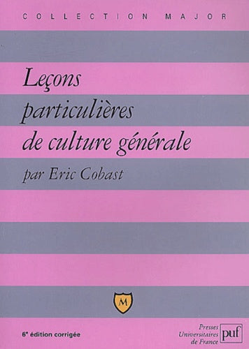 Leçons particulières de culture générale