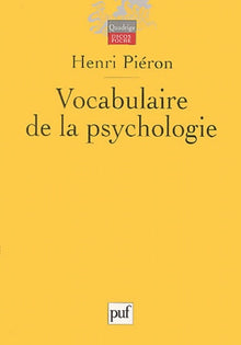 Vocabulaire de la psychologie