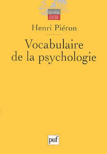 Vocabulaire de la psychologie