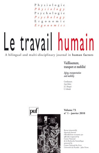 travail humain 2010, vol. 73 (1)
