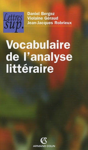 Vocabulaire de l'analyse littéraire