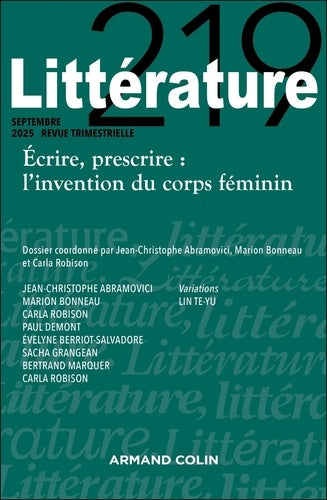 Littérature Nº219 3/2025